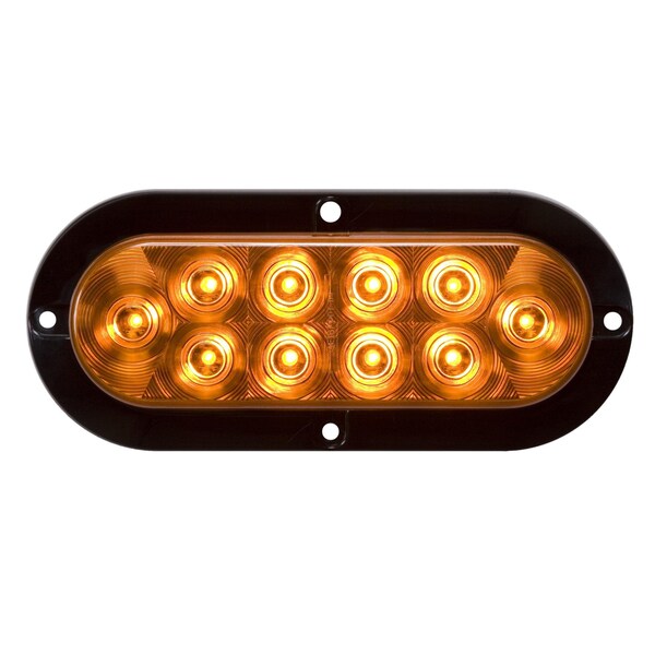 Optronics 10-Led 6 Yellow Flange Mount Parking/Turn Signal; Hardwired STL78AB - main